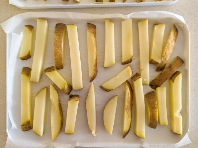 Chips ready to be frozen
